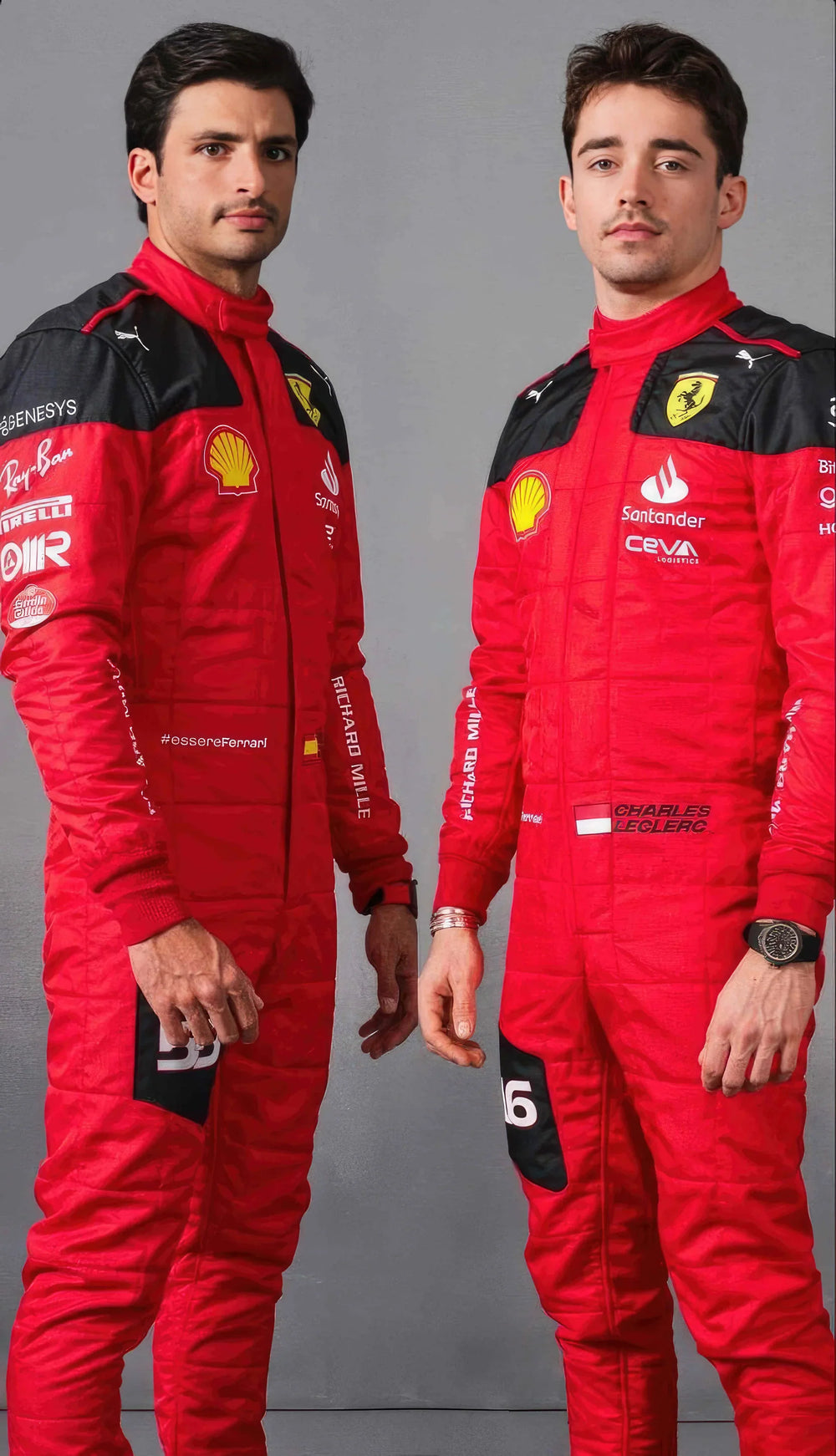 2023 Carlos Sainz Scuderia Ferrari F1 Race Suit - Creative Racewears