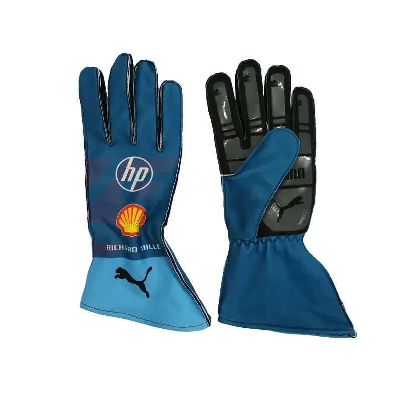 2024 Charles Leclerc Ferrari Hp Miami Gp F1 Race Gloves - Creative Racewears