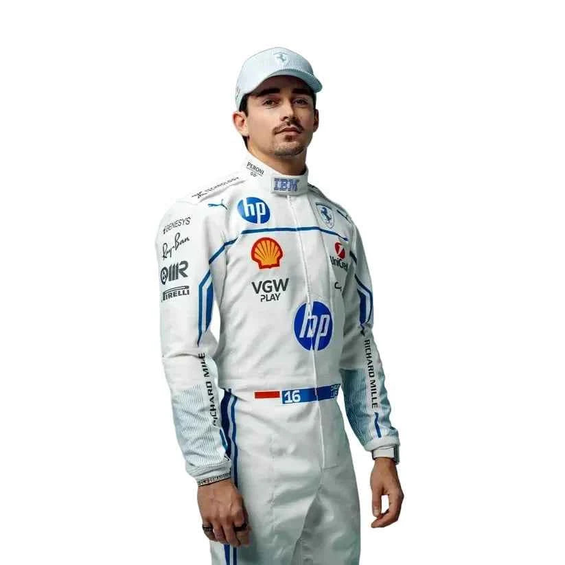 Charles Leclerc 2025 Monaco GP F1 Racing Suit | Creative Racegear