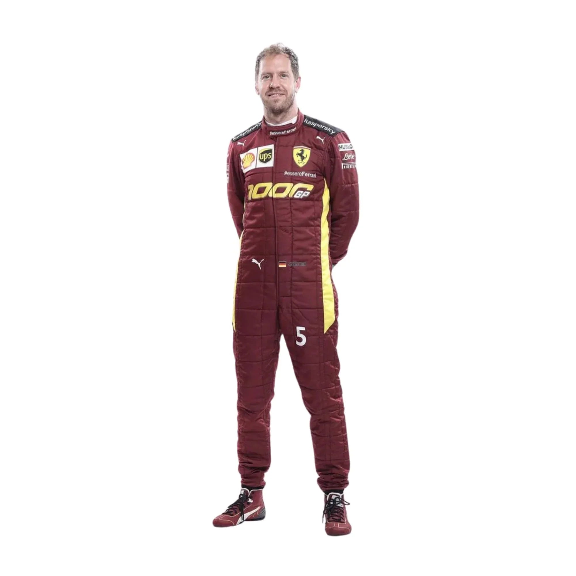 2020 Sebastian Vettel 1000 GP Ferrari F1 Racing Suit | Creative Racegear - Creative Racewears