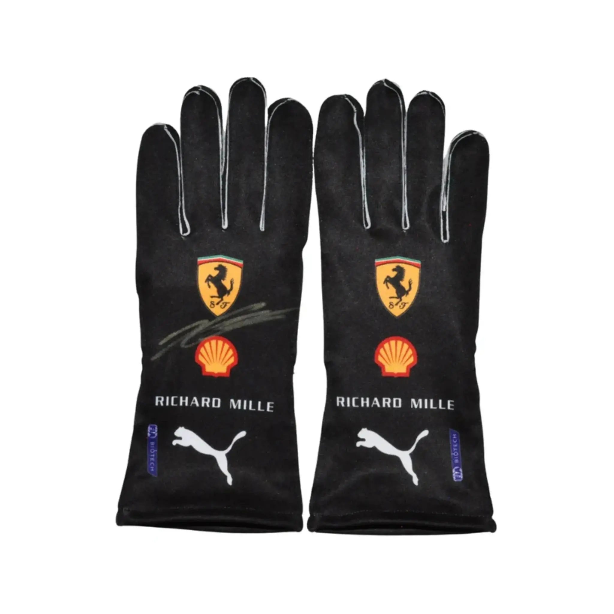 2022 Charles Leclerc Ferrari Replica F1 Gloves Pair - Creative Racewears