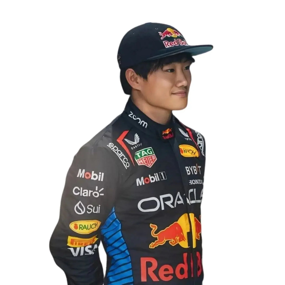 2025 Yuki Tsunoda Abu Dhabi GP F1 Racing Suit | Creative Racegear - Creative Racewears