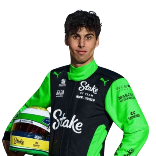 Gabriel Bortoleto 2025 Kick Sauber F1 Inspired Race Suit | Creative Racegear - Creative Racewears