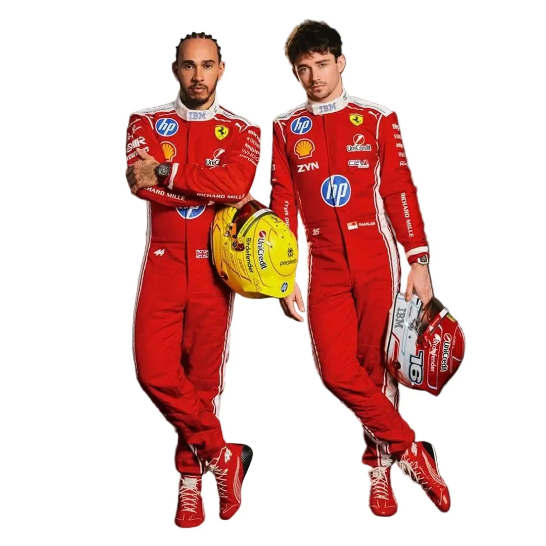2026 Charles Leclerc & Lewis Hamilton F1 Racing suit | Creative Racegear - Creative Racewears