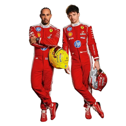 2026 Charles Leclerc & Lewis Hamilton F1 Racing suit | Creative Racegear - Creative Racewears
