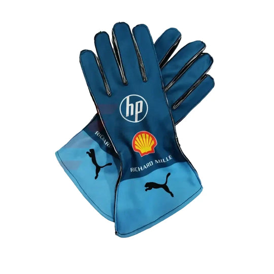 2024 Charles Leclerc Ferrari Hp Miami Gp F1 Race Gloves - Creative Racewears