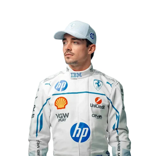 2025 Charles Leclerc Scuderia Ferrari Hp Monaco GP Race Suit - Creative Racewears