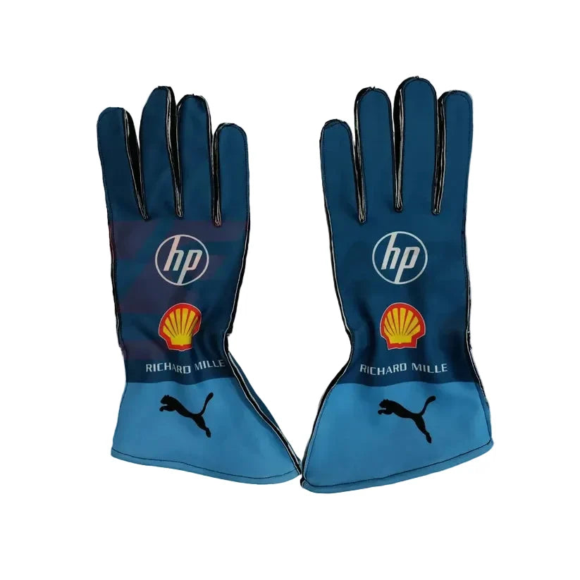 2024 Charles Leclerc Ferrari Hp Miami Gp F1 Race Gloves - Creative Racewears