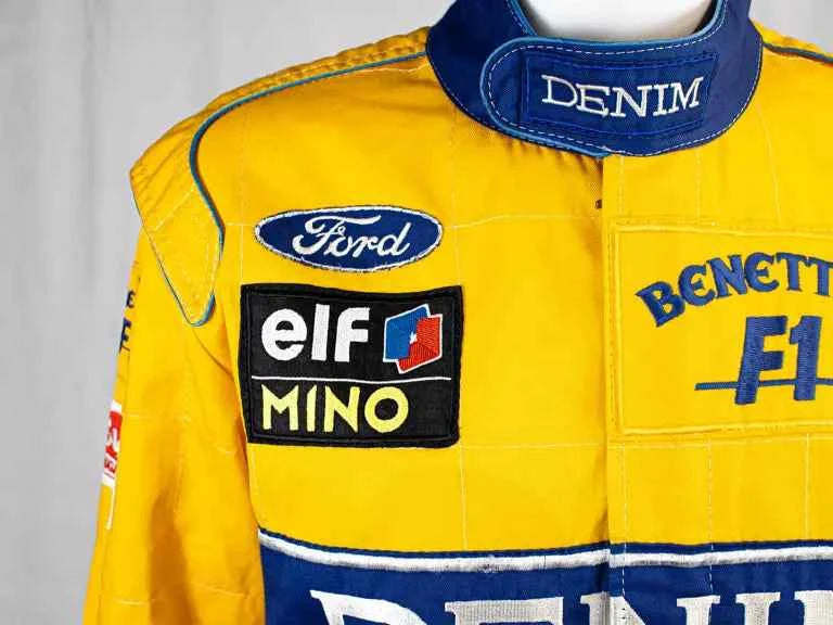 Michael Schumacher 1991 F1 Team Embroidery Replica Race Suit