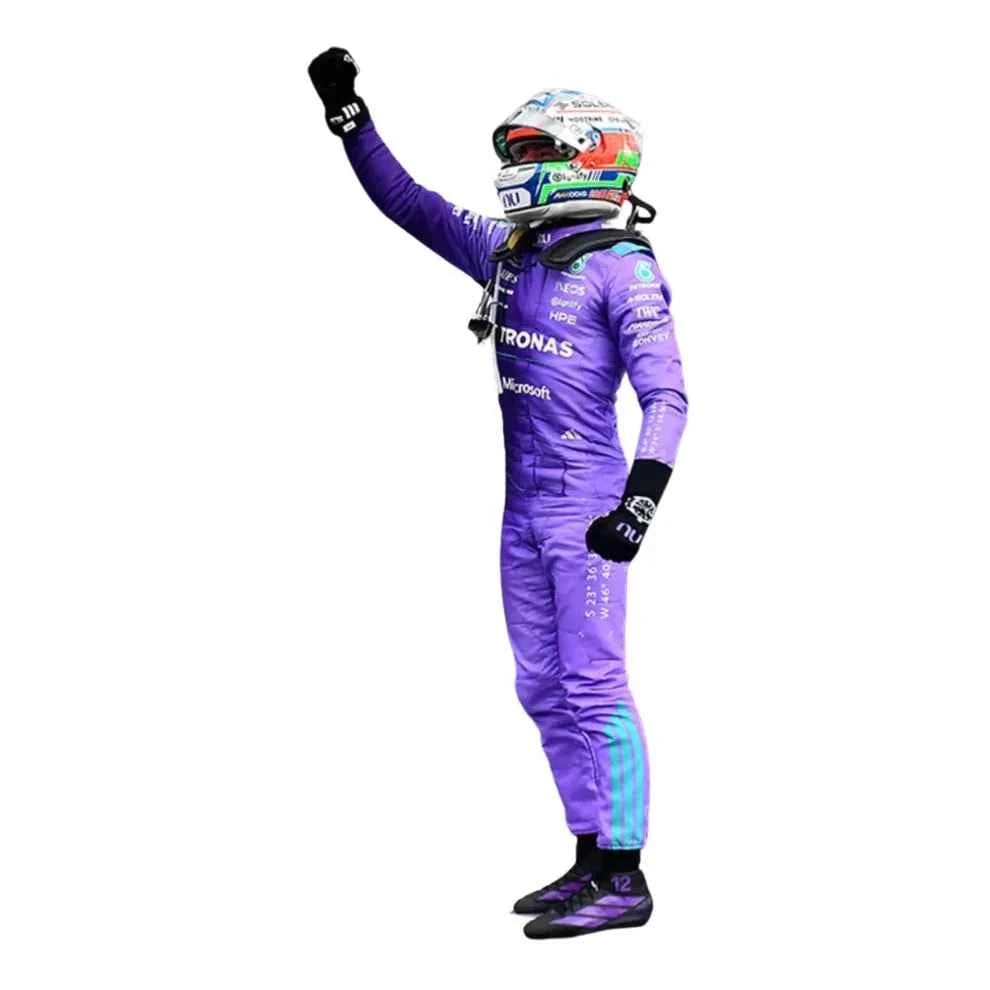 2026 F1 Racing Costume Worn by George Russell & Andrea Kimi Antonelli – Miami GP Mercedes | Creative Racegear