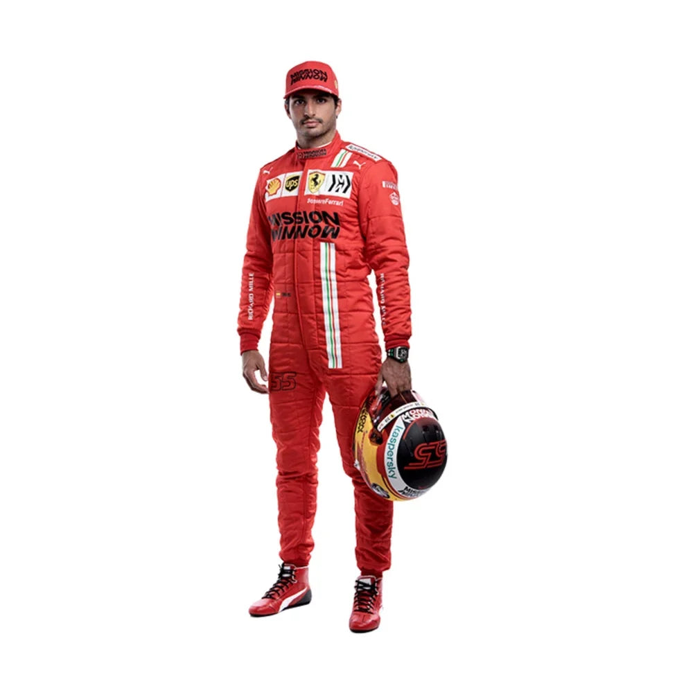 Carlos Sainz 2021 Ferrari F1 Race Suit - Creative Racewears