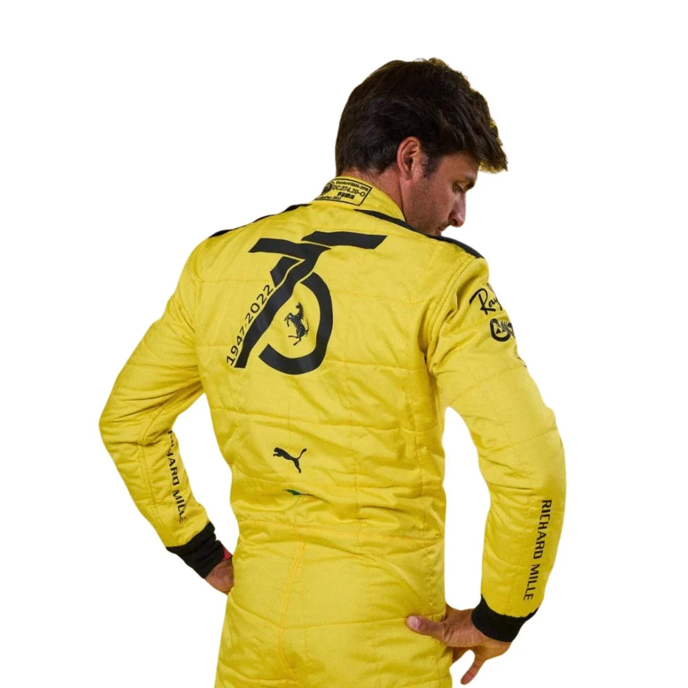 Carlos Sainz Ferrari's 75th anniversary F1 Suit Special Edition - Creative Racewears