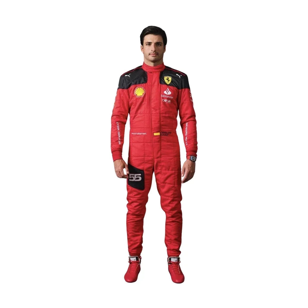 2023 Carlos Sainz Scuderia Ferrari F1 Race Suit - Creative Racewears