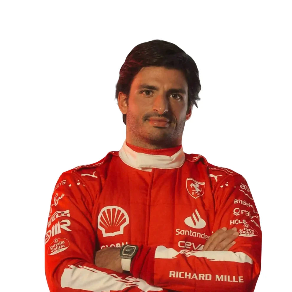 2023 Carlos Sainz las vegas GP special edition Ferrari F1 Race Suit - Creative Racewears