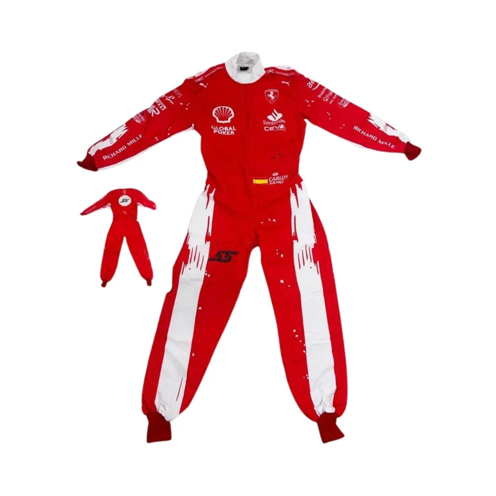 2023 Carlos Sainz las vegas GP special edition Ferrari F1 Race Suit - Creative Racewears