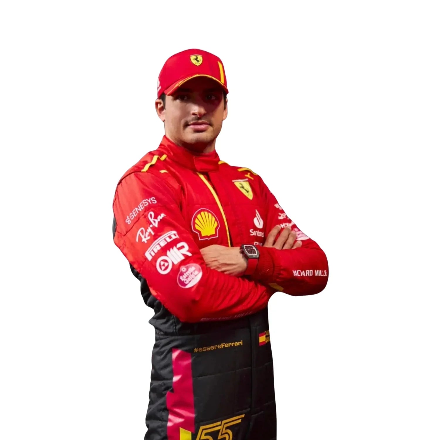 2023 Carlos Sainz Spain GP F1 Racing Suit | Creative Racegear - Creative Racewears