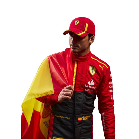 2023 Carlos Sainz Spain GP F1 Racing Suit | Creative Racegear - Creative Racewears