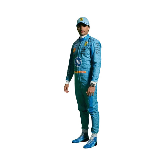 2024 Carlos Sainz Ferrari HP Miami Grand Prix F1 Race Suit - Creative Racewears