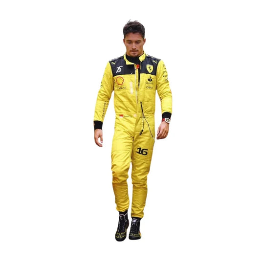 Charles Leclerc Ferrari's 75th anniversary F1 Suit Special Edition - Creative Racewears
