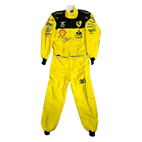 Charles Leclerc Ferrari's 75th anniversary F1 Suit Special Edition - Creative Racewears
