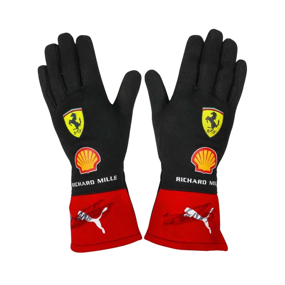 2023 Charles Leclerc Race Scuderia Ferrari F1 Gloves - Creative Racewears