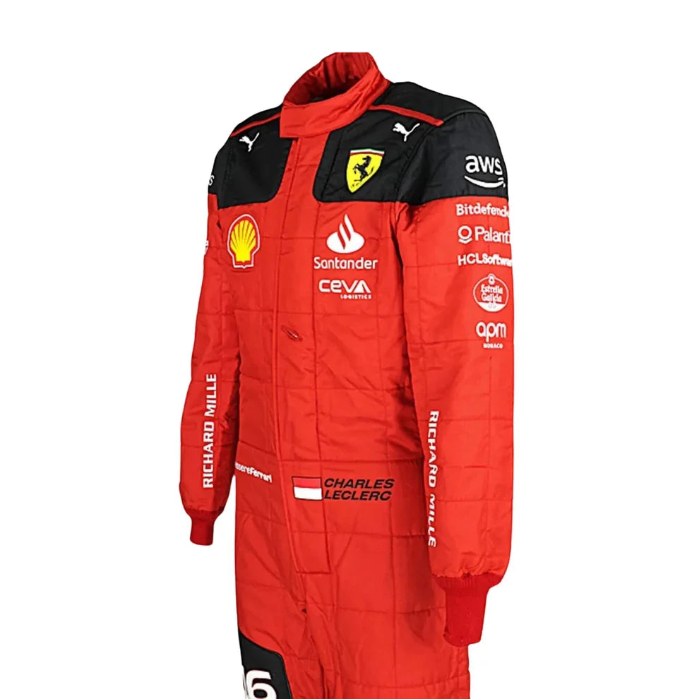 2023 Charles Leclerc Scuderia Ferrari F1 Race Suit - Creative Racewears