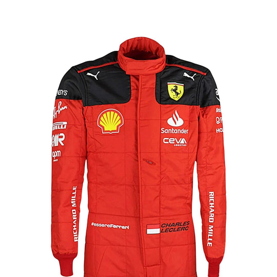 2023 Charles Leclerc Scuderia Ferrari F1 Race Suit - Creative Racewears