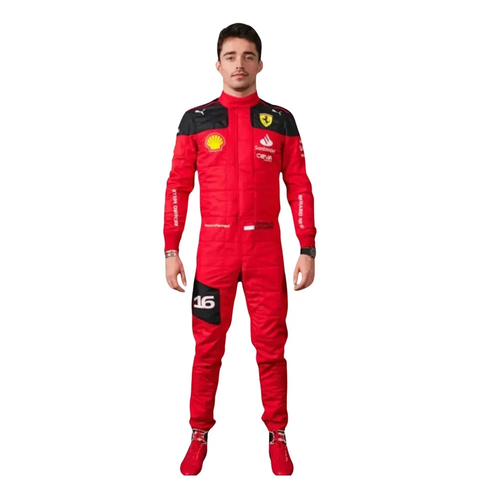 2023 Charles Leclerc Scuderia Ferrari F1 Race Suit - Creative Racewears
