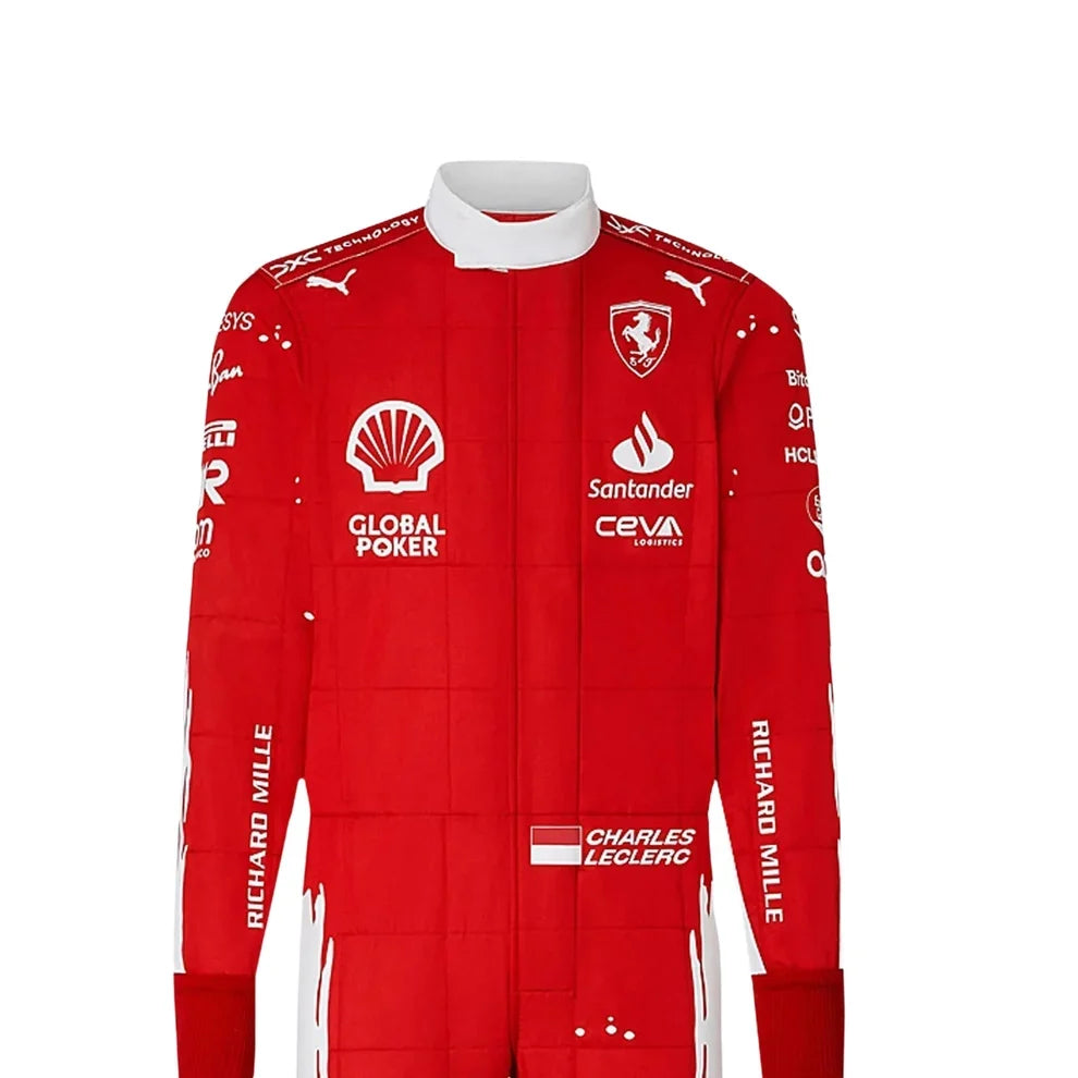 2023 Charles Leclerc las vegas GP special edition Ferrari F1 Race Suit - Creative Racewears