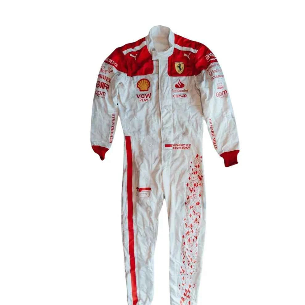 Charles Leclerc 2023 Monaco GP Ferrari F1 Racing Suit | Creative Racegeargear