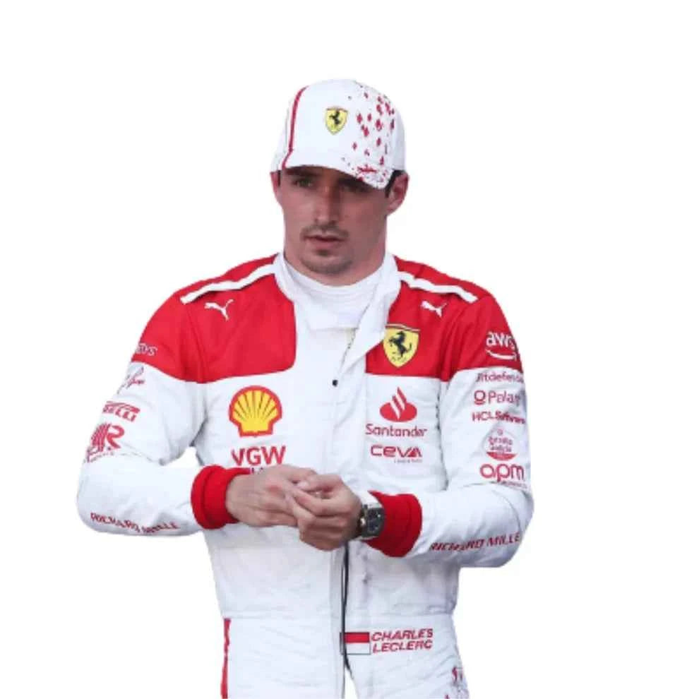 Charles Leclerc 2023 Monaco GP Ferrari F1 Racing Suit | Creative Racegeargear