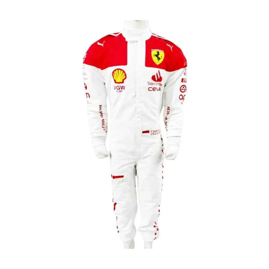 Charles Leclerc 2023 Monaco GP Ferrari F1 Racing Suit | Creative Racegeargear
