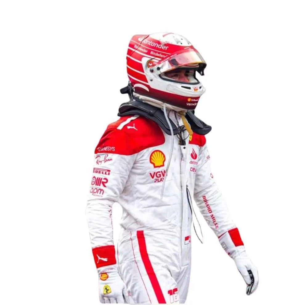 Charles Leclerc 2023 Monaco GP Ferrari F1 Racing Suit | Creative Racegeargear