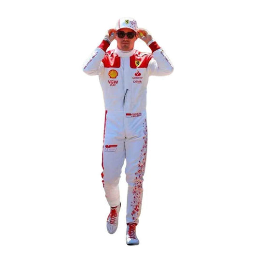 Charles Leclerc 2023 Monaco GP Ferrari F1 Racing Suit | Creative Racegeargear