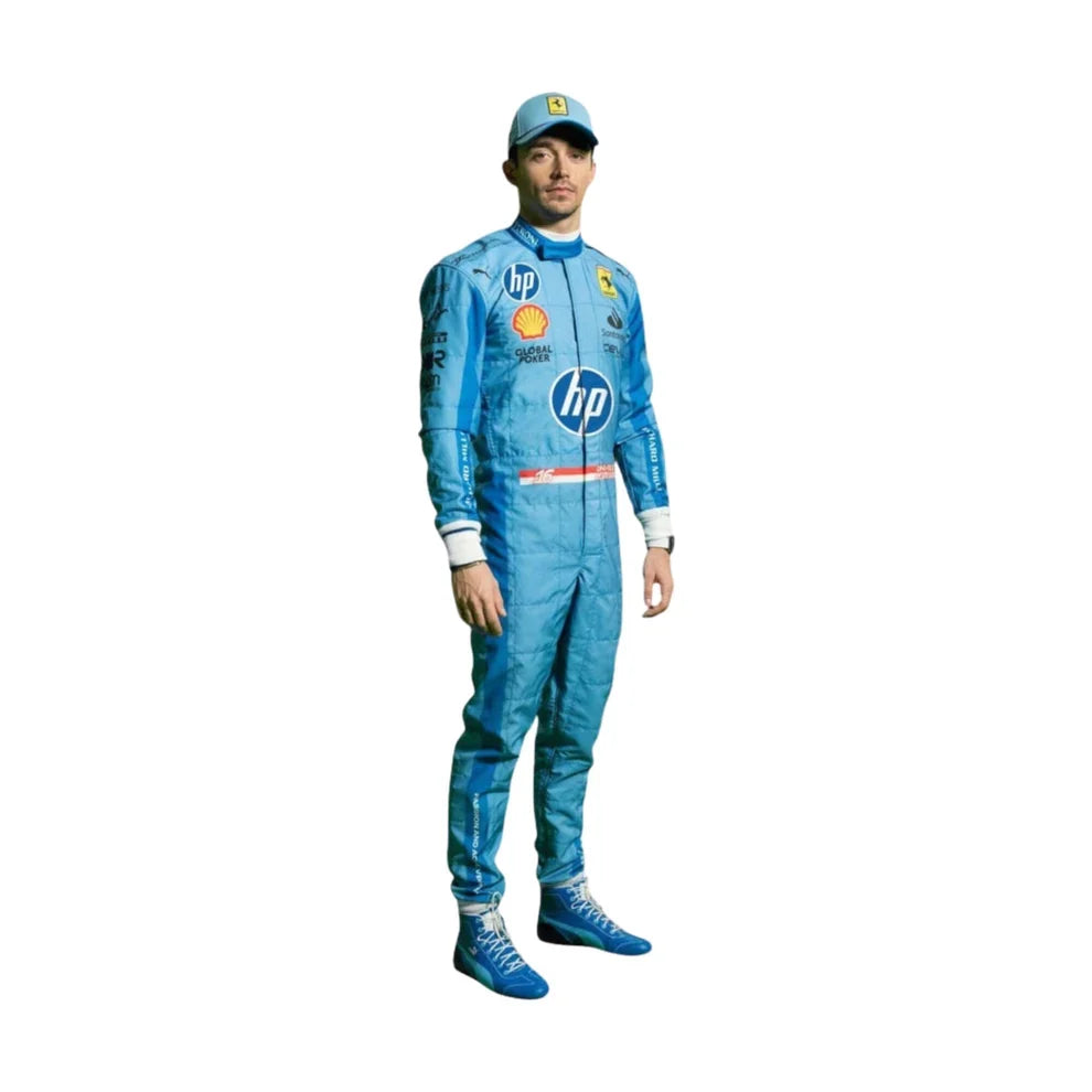 2024 Charles Leclerc Scuderia Ferrari F1 Miami Grand Prix Race Suit - Creative Racewears