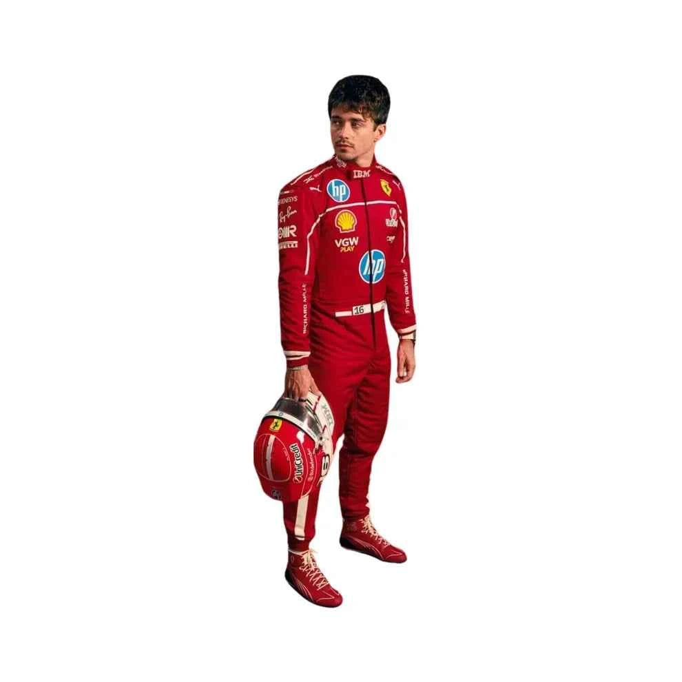 Charles Leclerc 2025 Ferrari F1 Racing Suit | Creative Racegear