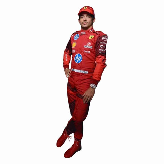 2025 F1 Racing Costume Worn by Charles Leclerc & Lewis Hamilton – Las Vegas GP | Creative Racegear