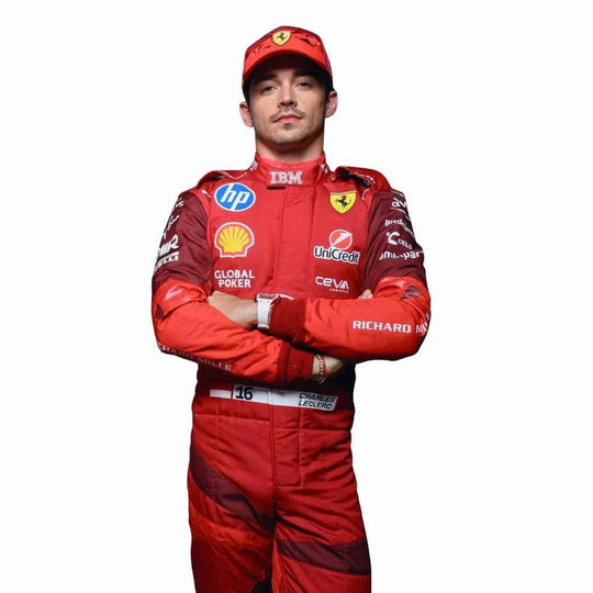 2025 F1 Racing Costume Worn by Charles Leclerc & Lewis Hamilton – Las Vegas GP | Creative Racegear