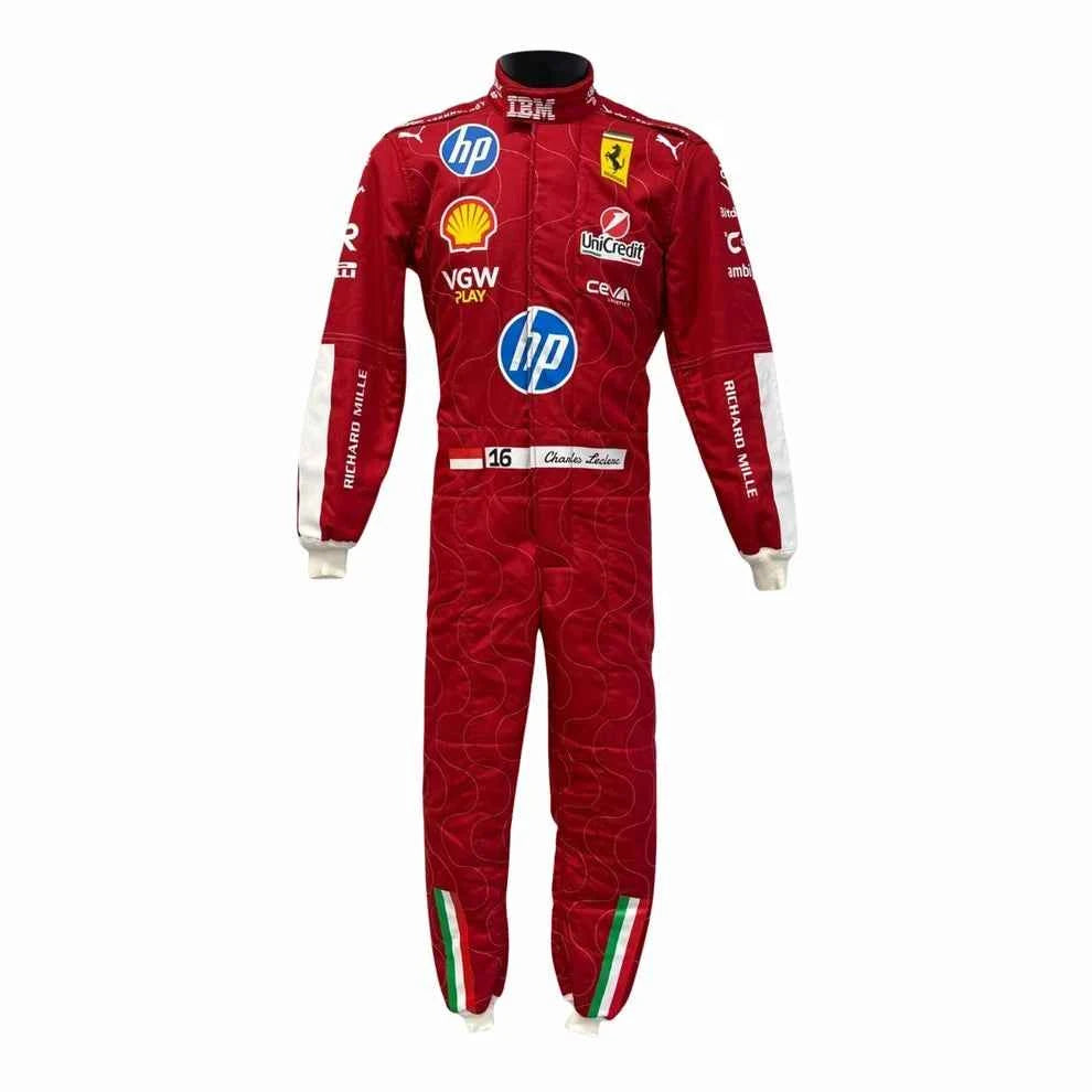 Charles Leclerc 2025 Monza GP Ferrari F1 Racing Suit | Creative Racegear