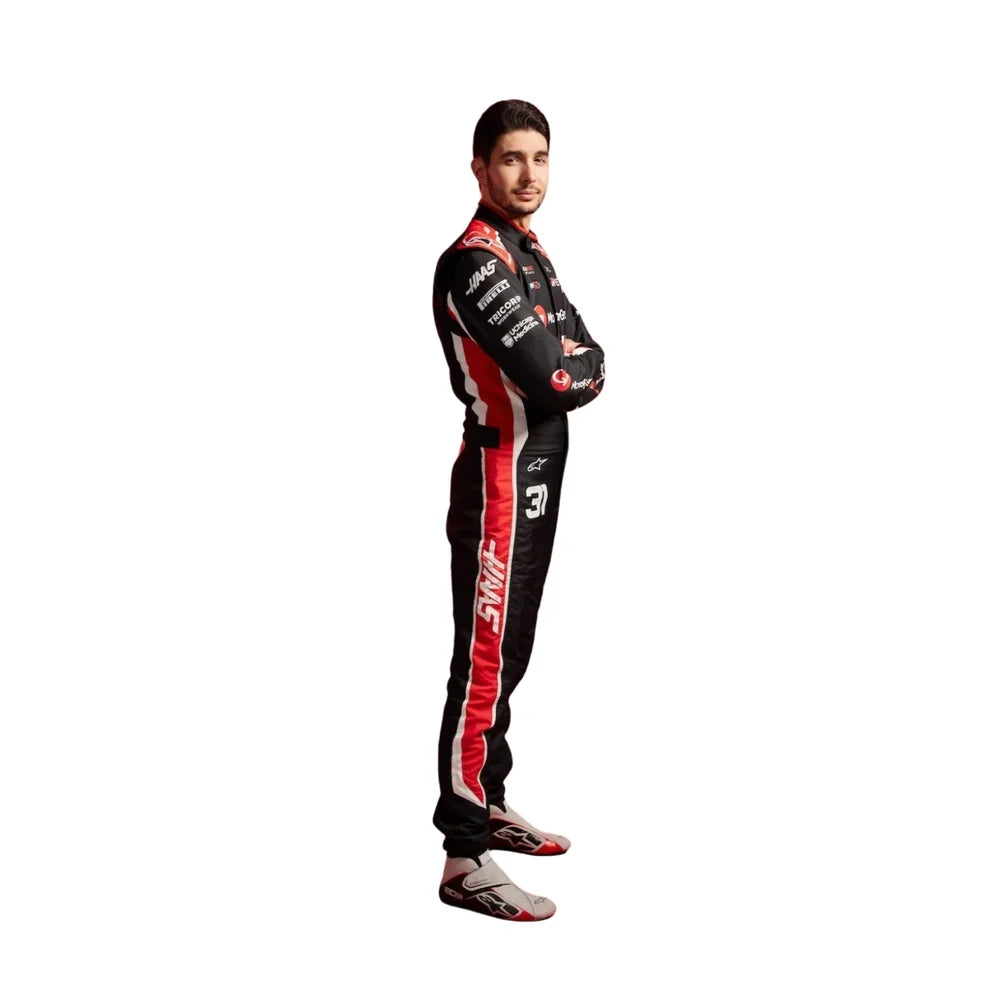 2025 Esteban Ocon Hass F1 Race Suit - Creative Racewears