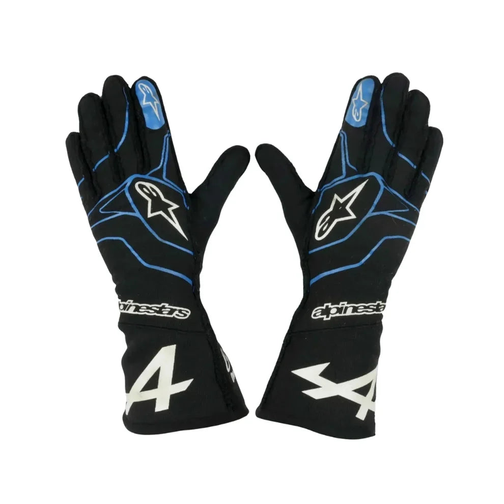 2021 Fernando Alonso Alpine F1 Race Gloves - Creative Racewears