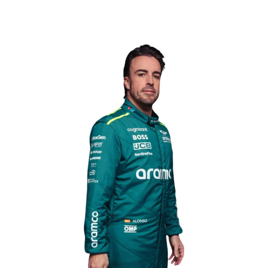 2024 Fernando Alonso Aston Martin F1 Race Suit - Creative Racewears