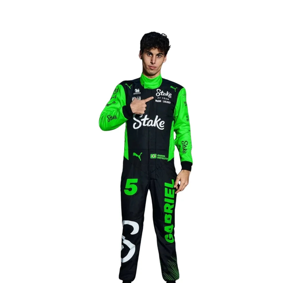 2025 Gabriel Bortoleto Kick Sauber F1 Race Suit - Creative Racewears
