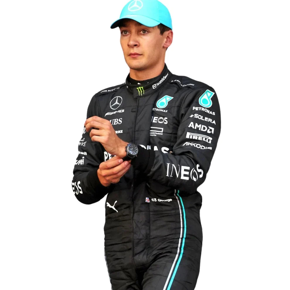 2023 George Russell Mercedes F1 Race Suit - Creative Racewears