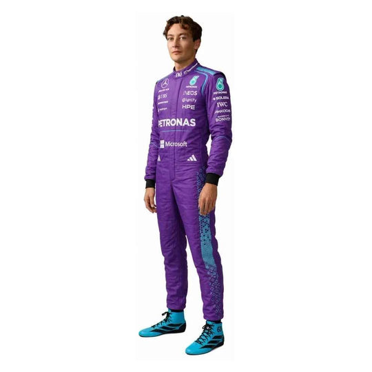 2026 F1 Racing Costume Worn by George Russell & Andrea Kimi Antonelli – Miami GP Mercedes | Creative Racegear