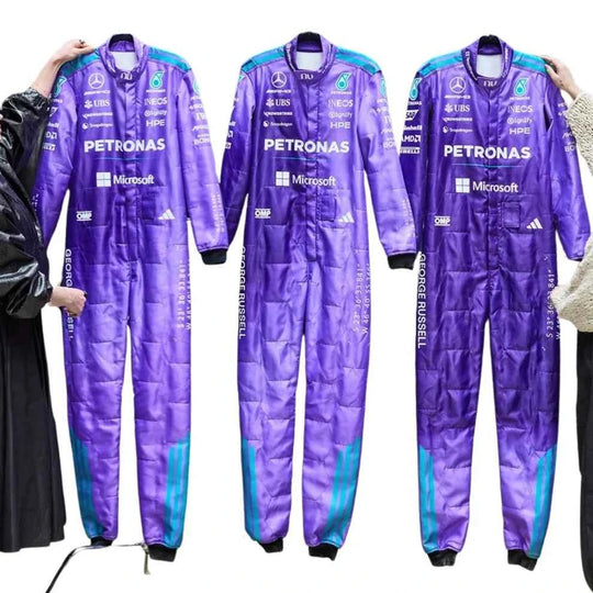 2026 F1 Racing Costume Worn by George Russell & Andrea Kimi Antonelli – Miami GP Mercedes | Creative Racegear