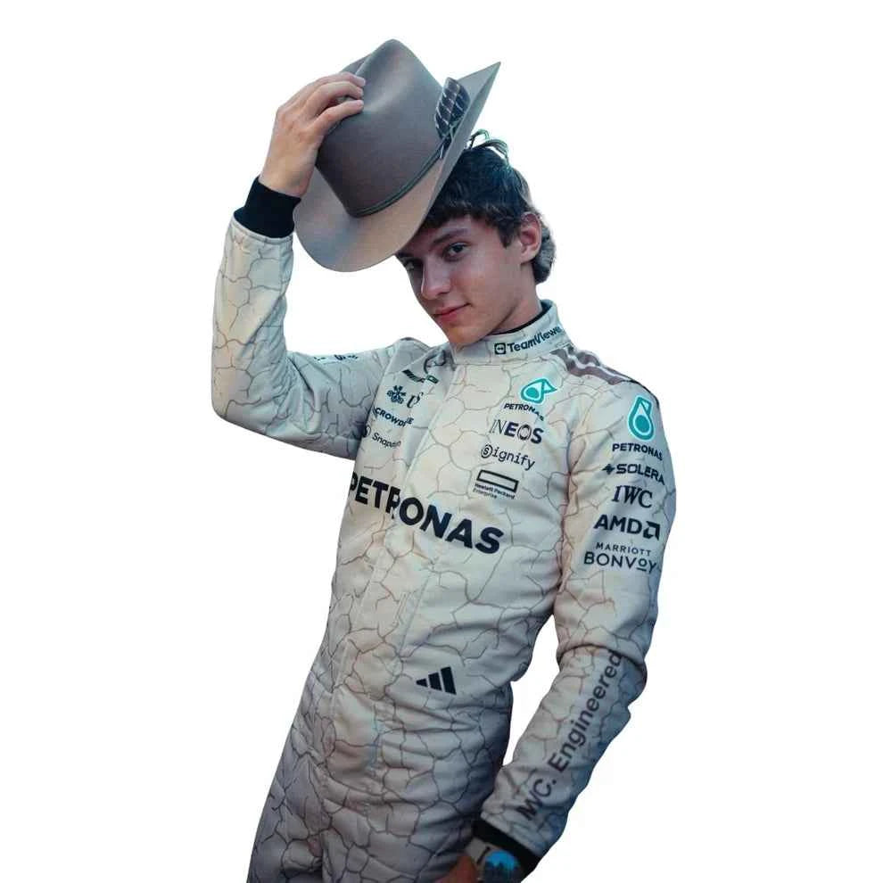 Andrea Kimi Antonelli 2025 USA Austin GP Mercedes F1 Racing Suit | Creative Racegear