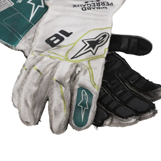 2022 Lance Stroll Aston Martin Race F1 Gloves - Creative Racewears