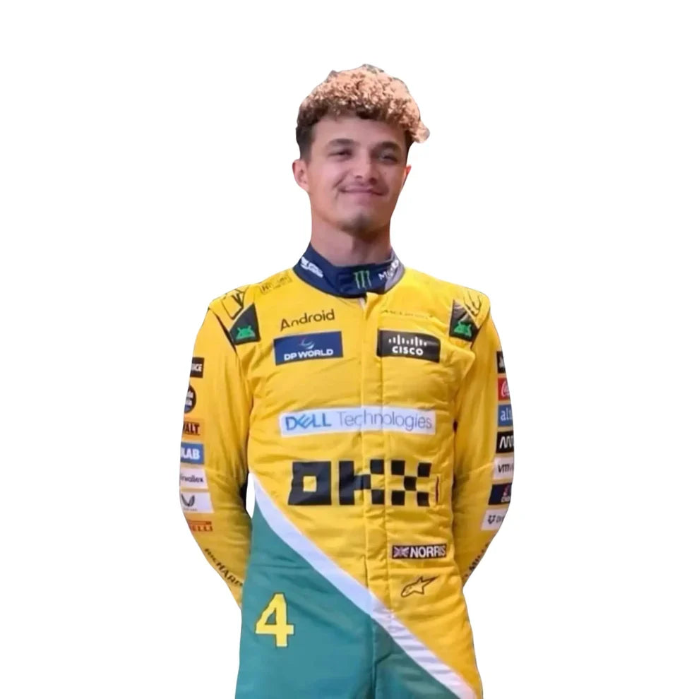 2024 Lando Norris McLaren Monaco GP F1 Race Suit - Creative Racewears