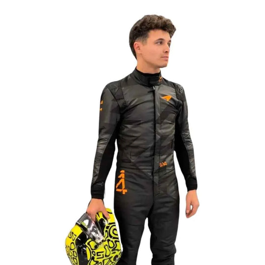 Lando Norris 2025 McLaren Livery Reveal F1 Racing Suit | Creative Racegear
